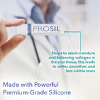 Biodermis Pro-SIL Silicone Scar Gel Stick - Scar Reduction Care for Surgical, Acne, Trauma Scars & Burns - Safe for Children, Me