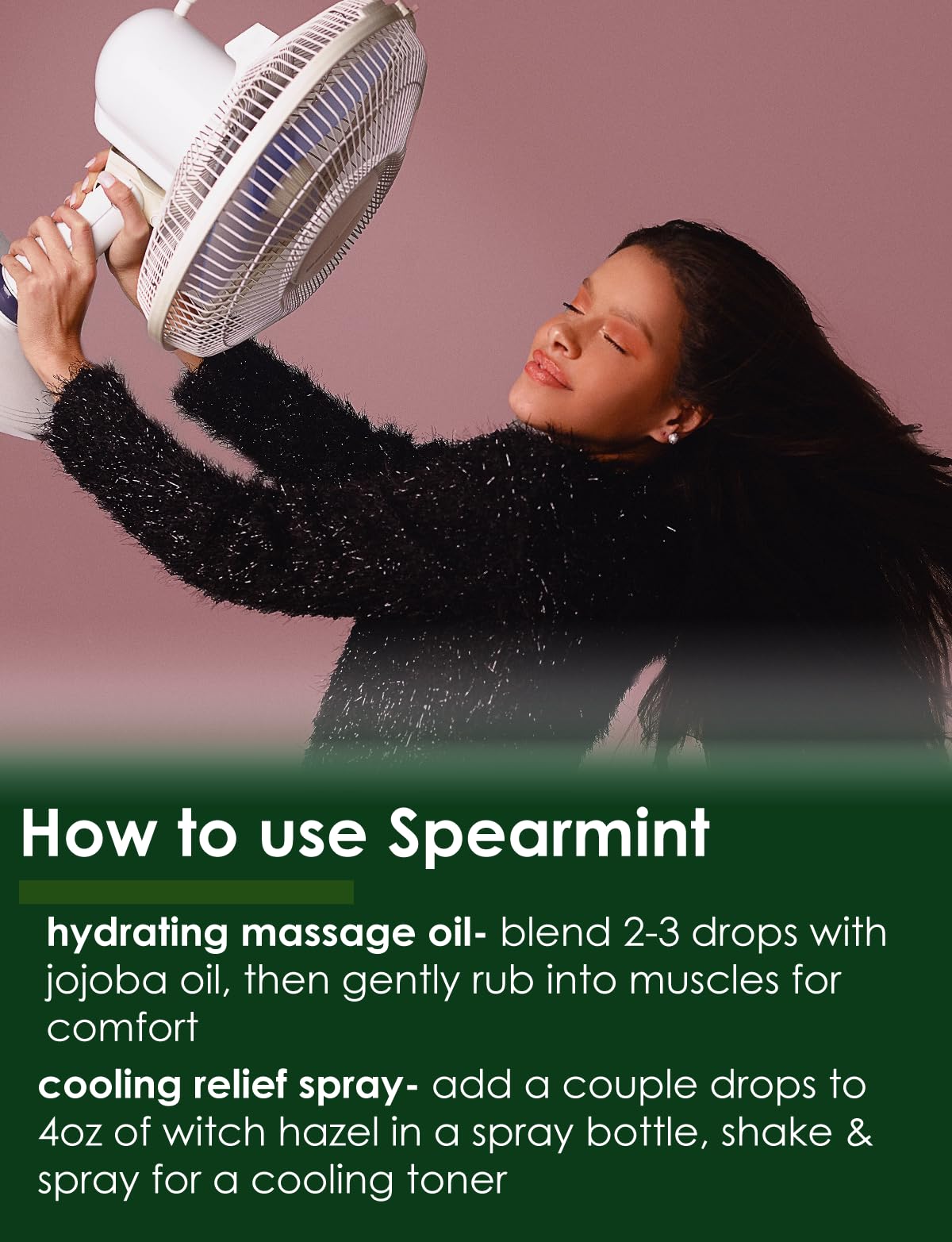 16 fl oz - Spearmint Essential Oil (100% Pure & Uncut), Aluminum Bottle - GreenHealth