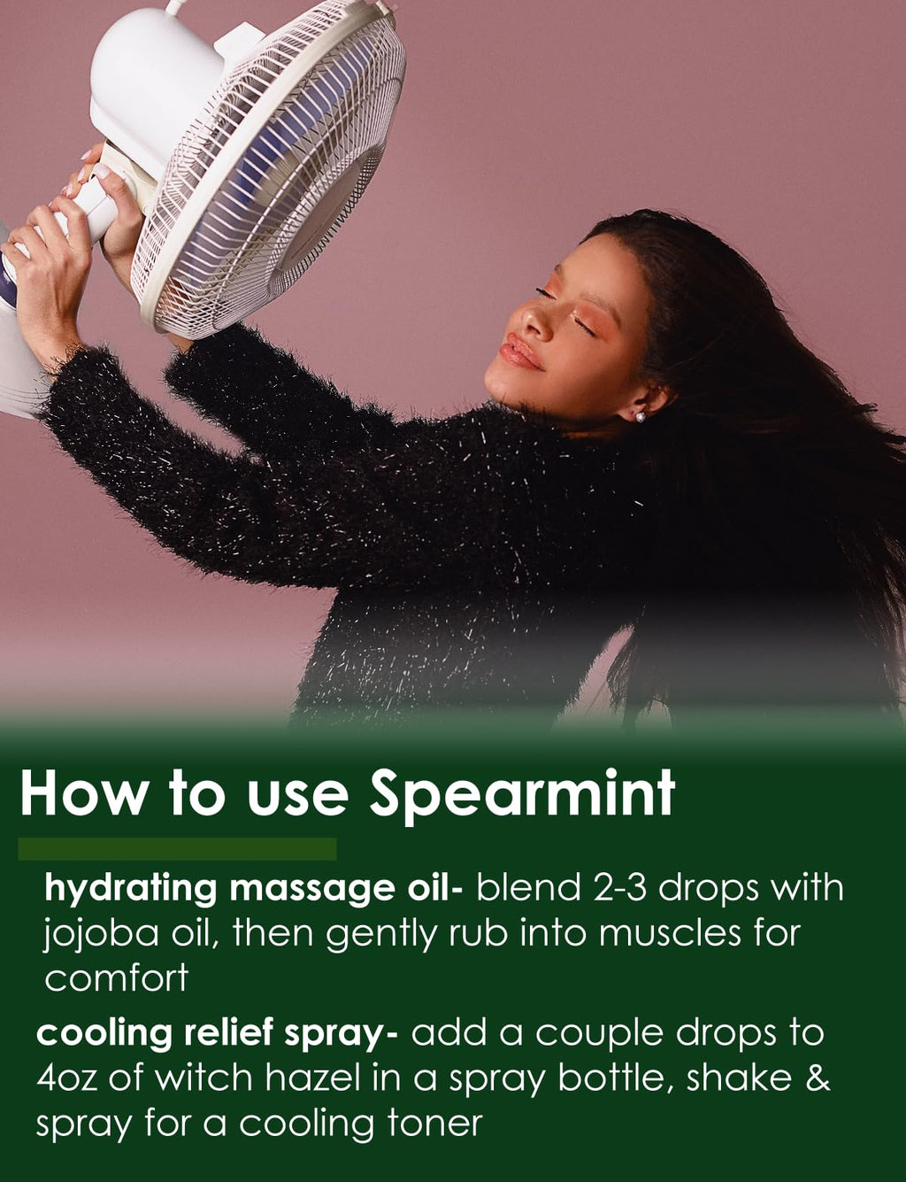 Spearmint Essential Oil - 4 fl oz Amber Glass Bottle w/Cap - 100% Pure Essential Oil - GreenHealth