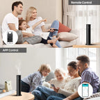 2ndAroma Essential Oil Diffuser, Waterless Diffusers for Home Large Room 2100 Sq Ft Coverage with Remote Control, Aluminum Long
