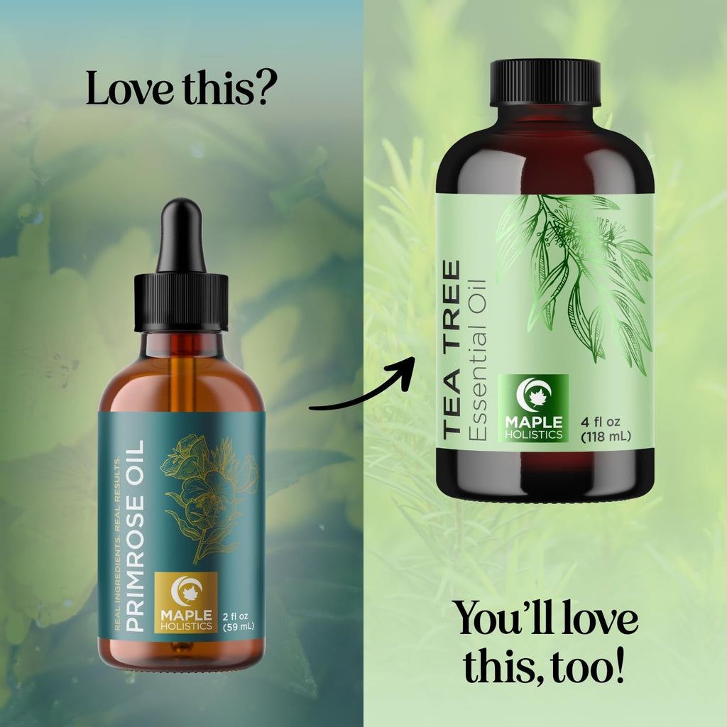 Pure Evening Primrose Oil for Skin - Cold Pressed Natural Face Moisturizer and Nourishing Hair Oil - Use in DIY Skin Care for Dr