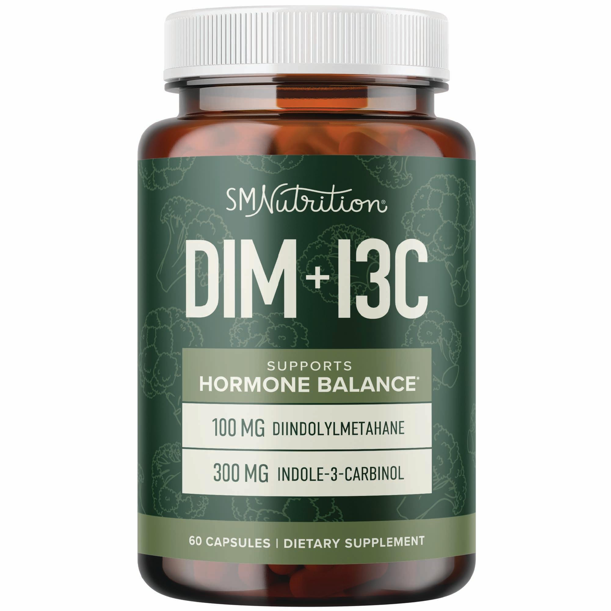 DIM & Indole 3 Carbinol for Hormone Balance for Women & Men | I3C Complex | Estrogen Balance, Menopause Supplements for Womens H
