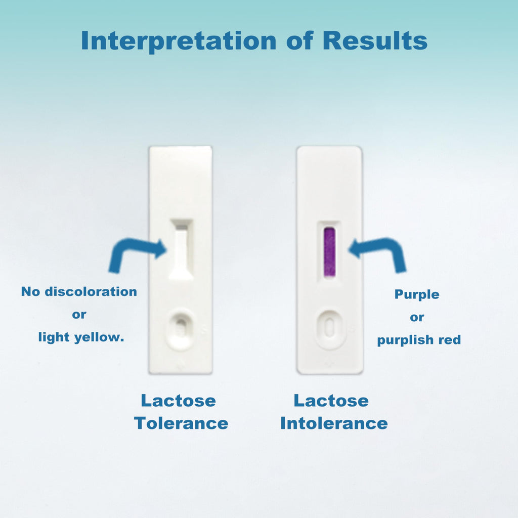 BlissKiss Lactose Intolerance Test Kit - Quick, Accurate Home Self-Test Kit for Infants & Adults, Includes Multi-Language Instru