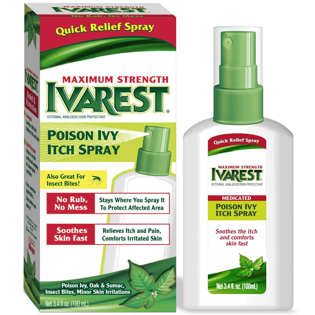 Ivarest Poison Ivy Itch Spray, Poison Ivy Spray, Poison Ivy Treatment, Poison Ivy Relief Product, Poison Oak Relief, Poison Suma