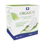 Organyc 100% Certified Organic Cotton Inside and Out Feminine Pads, Sanitary Napkin, Heavy Flow, 10 Count
