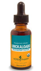 Herb Pharm Certified Organic Umckaloabo Liquid Extract for Respiratory System Support, 1 Fl Oz