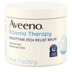 Aveeno Eczema Therapy Nighttime Itch Relief Balm with Colloidal Oatmeal and Ceramide for Dry Itchy Skin, Fragrance-Free Anti Itc