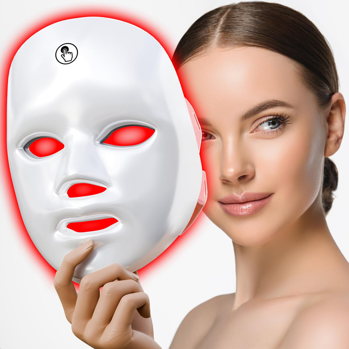 gelpal 71 Colors Red Light Therapy For Face,LED Facial Skin Care Mask,Red Light Mask for Face, LED Facial Mask Light,Salon or H