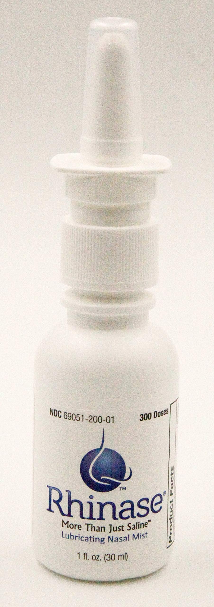 Rhinase Allergy Relief Saline Nasal Spray - Steroid Free, Dual Wetting Agent & Salt Formulation, 300 Sprays for Dry Nose, Allerg
