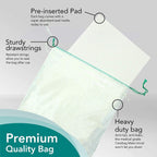 The Original CareBag Vomit Bag with Super Absorbent Pad, Box of 20 Bags - Absorbent Emesis Bag for Emergency - Medical Grade, Di