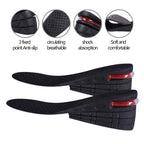 Lansian Height Increase Shoe Insoles for Men Women, 4-Layer 3.54 inch Shoe Lifts Pad Lift Kit Air Cushion Heel Inserts Breathabl