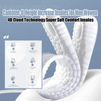 4D Cloud Height Increase Insoles for Men Wowen - Cloud Tech Insole, Soft Memory Foam Insoles, Comfort Steppers Height Increase I