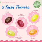 Three Lollies Queasy Drops - Relief from Nausea & Travel Sickness - Soothes a Dry Mouth & Settles Stomach - Natural Ingredients