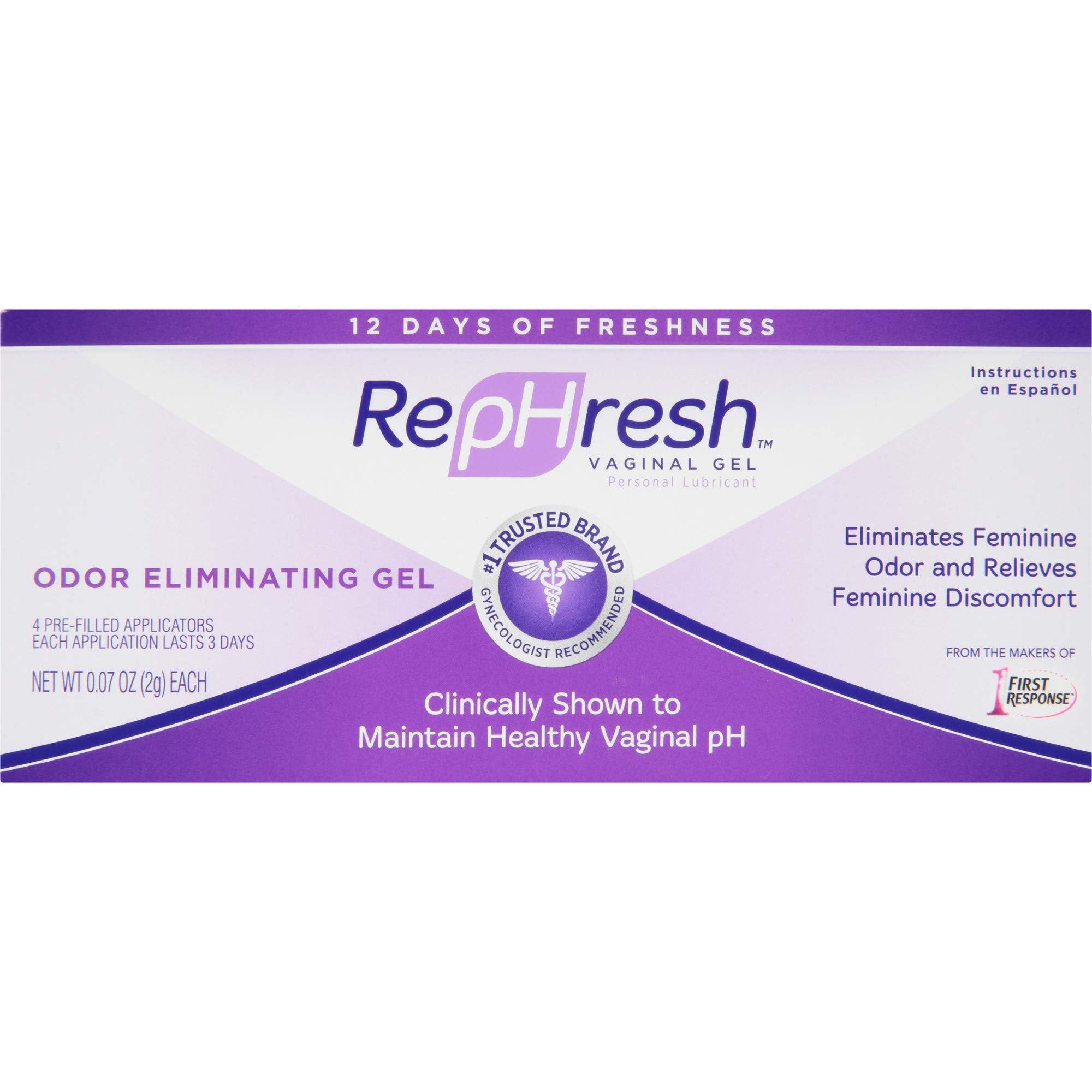 RepHresh Odor Eliminating Vaginal Gel, 4ct (0.07oz)