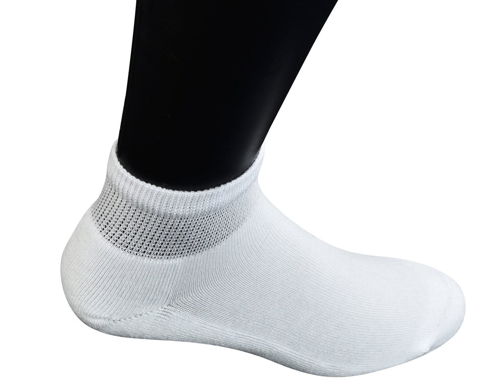 Yomandamor Men's 5 Pairs Low Cut Diabetic Socks with Cushion Sole and Seamless Toe