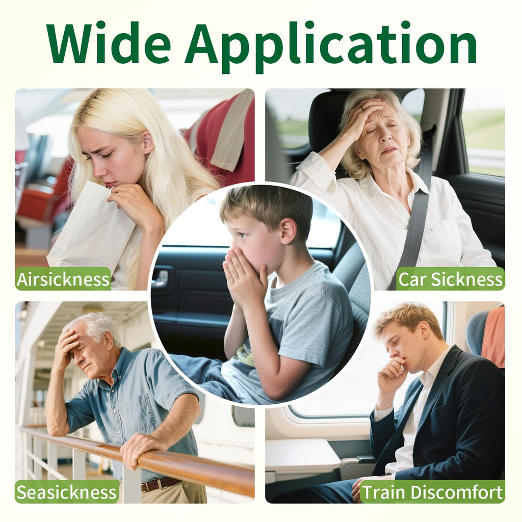 Motion Sickness Patches Non-Drowsy Formula Prevents Car, Airsick, Altitude Sickness, Sea, Cruise essentials & Motion Rides Trave