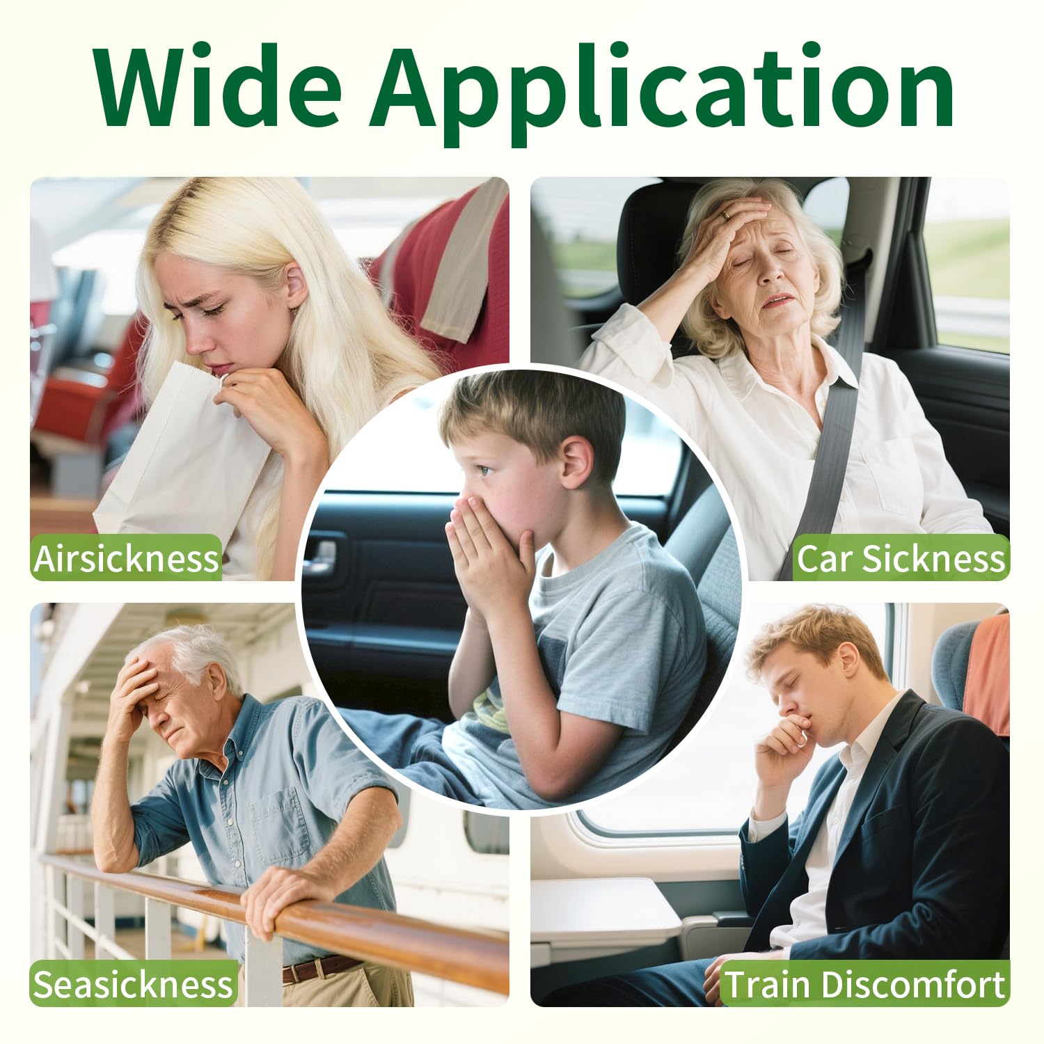 Motion Sickness Patches Non-Drowsy Formula Prevents Car, Airsick, Altitude Sickness, Sea, Cruise essentials & Motion Rides Trave