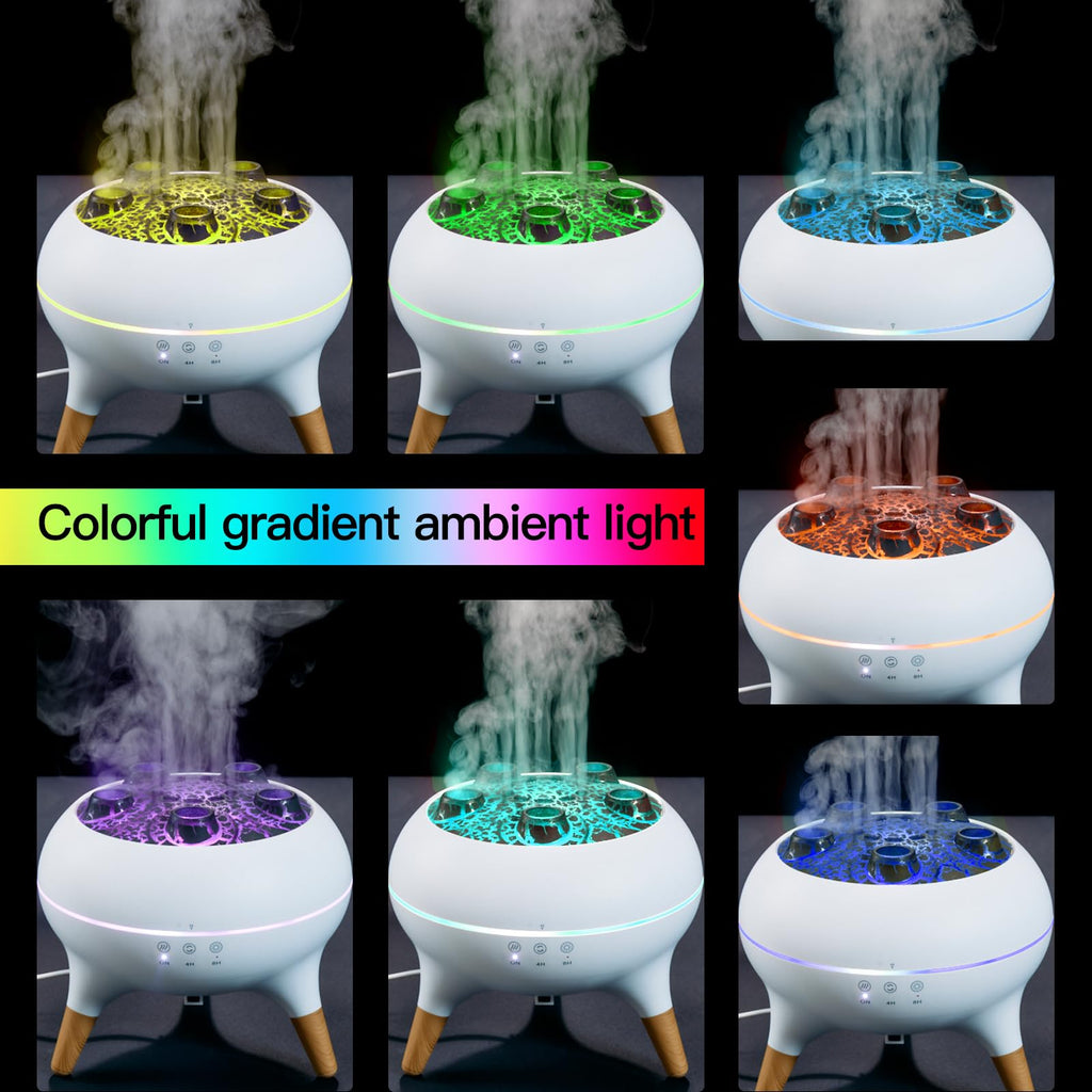 BLOIMP Essential Oil Diffuser 250ML,Jellyfish Diffuser Volcano Diffuser Air Humidifiers Dynamic Sound Pickup Ultrasonic Aromathe