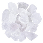 UU UNIHOM 1 lb Bulk Rough Clear Quartz Crystal for Tumbling, Cabbing, Polishing, Decoration, Wrapping,Large 1 Natural Raw Stones