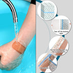TrelaCo 50 Pcs Shower Waterproof Patch Transparent Stretch Adhesive Bandage Large Shower Protector Cover Waterproof Dressing Tra