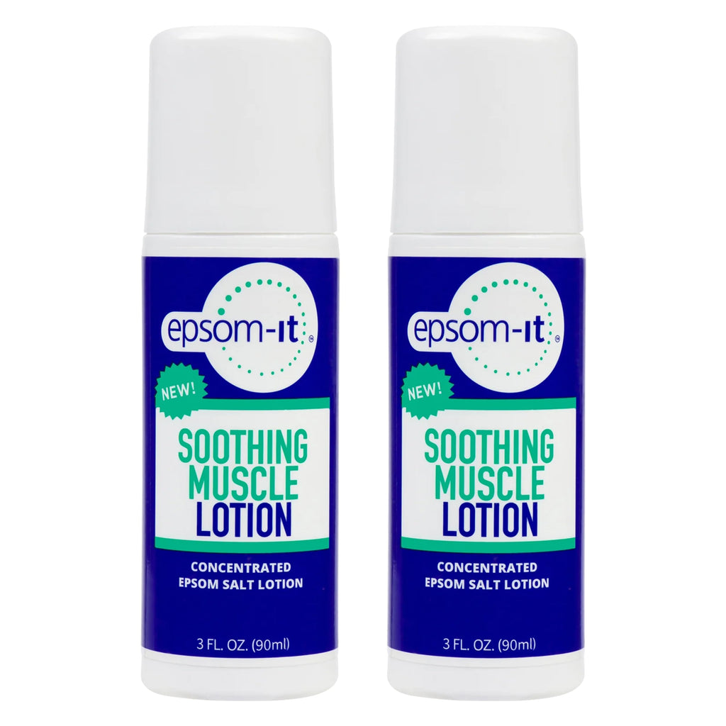 EPSOM-IT Soothing Muscle Lotion - Roll On Epsom Salt Lotion with Arnica for Muscle Aches and Stiffness, Leg, Knees and Feet Disc