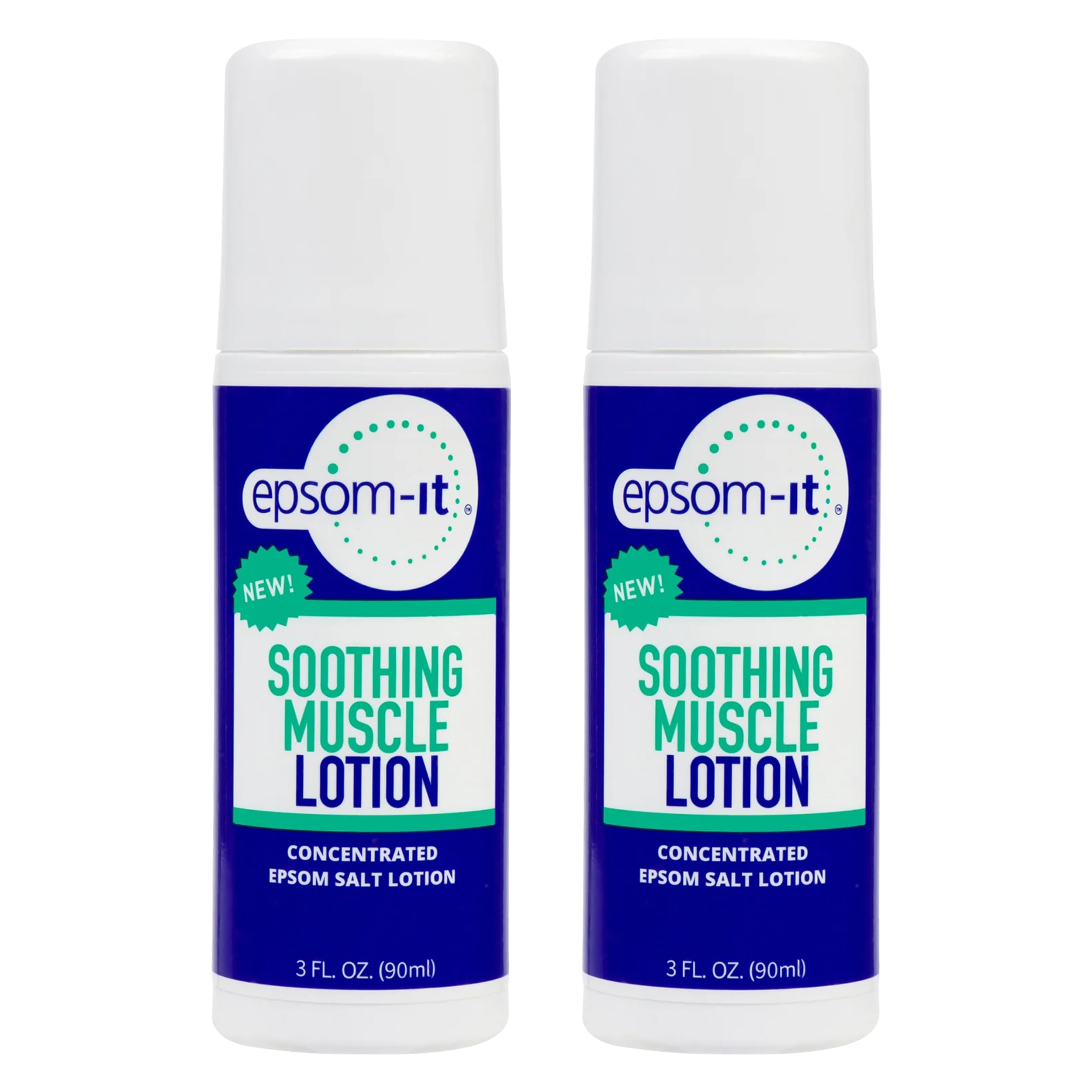 EPSOM-IT Soothing Muscle Lotion - Roll On Epsom Salt Lotion with Arnica for Muscle Aches and Stiffness, Leg, Knees and Feet Disc