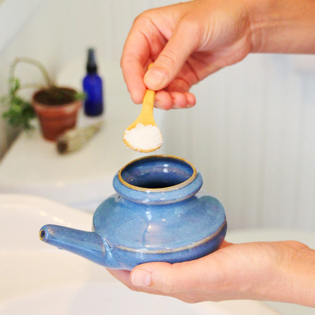 Baraka Neti Pot Sinus Rinse, Neti Pot Mineral Salt, Sinus Rinse Saline Solution, Nasal Salt for Sinus Wash, Sinus Rinse Sea Salt