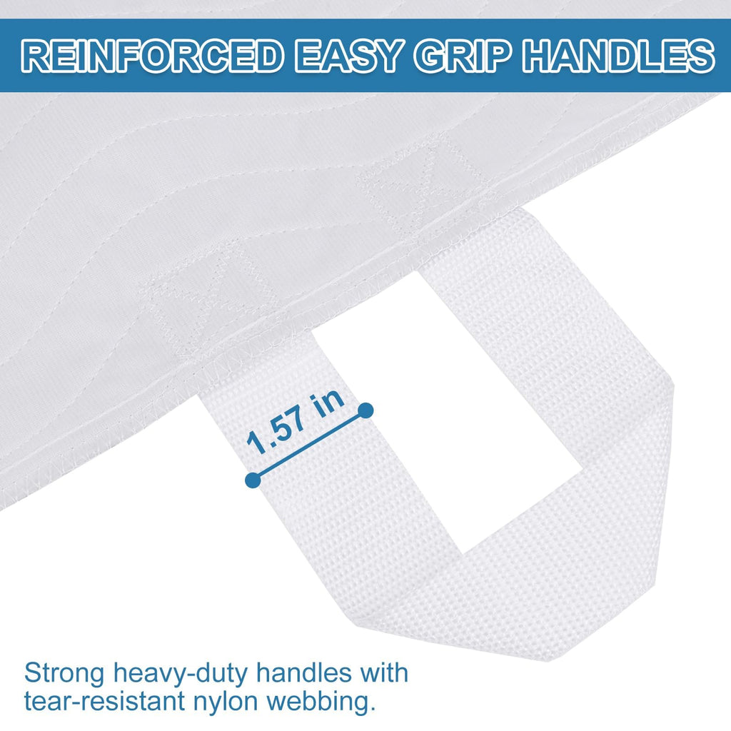 OUTCREATOR Positioning Bed Pads with Handles 34 x 36 (Pack of 2) Incontinence Washable Mattress Protector, Waterproof & Absorben