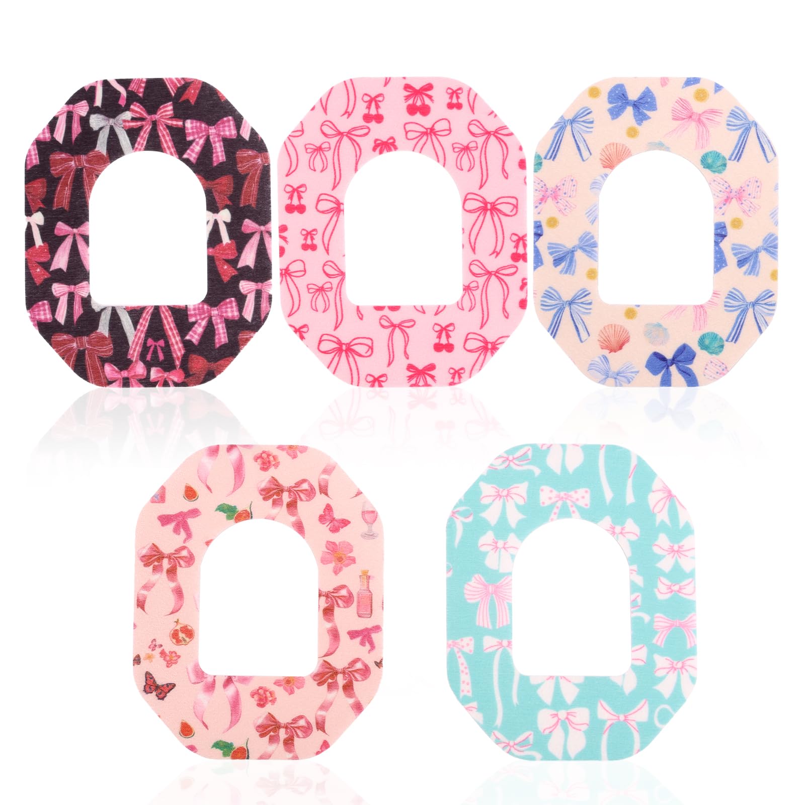 25pcs Adhesive Patches for Omnipod 5, Colorful Overpatches Breathable Waterproof Cover Patches CGM Sensor Covers Stickers Access