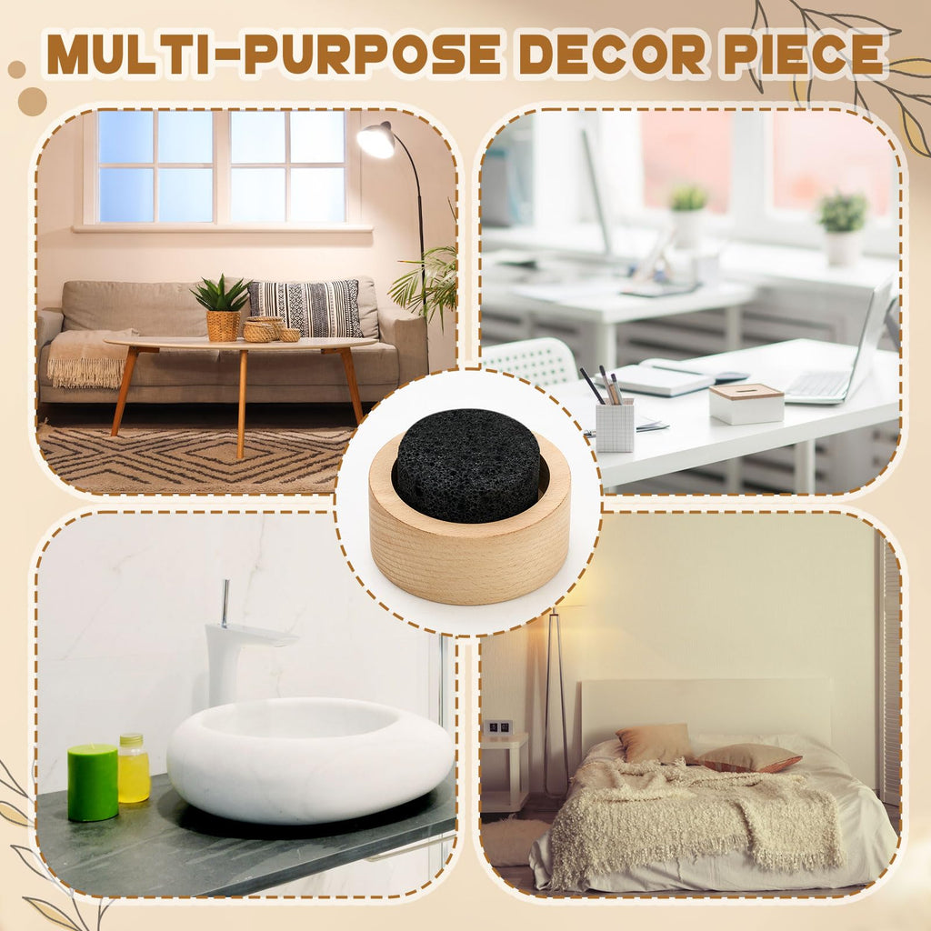 Chunful 2 Pcs Lava Rock Essential Oil Diffuser Lava Stone Passive Diffuser for Sauna Decorating at Home, Office, Bedroom, Bathro