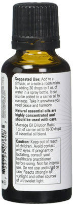 Now Foods Peace & Harmony Oil Blend 1 Fl Oz (Pack of 2)