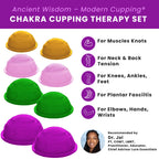 Lure Essentials Cupping Therapy Set 10 Professional Silicone Cupping Cups for Muscle Knots, Joints, Muscles, Arms and Feet