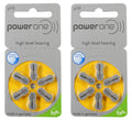 Power One P10 Hearing Aid Battery (Pack Of 2)(12 Cells)