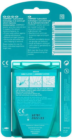 Compeed Corn Plasters, Advanced Corn Care Cushions, 10 Count (Pack of 2) - Packaging may Vary