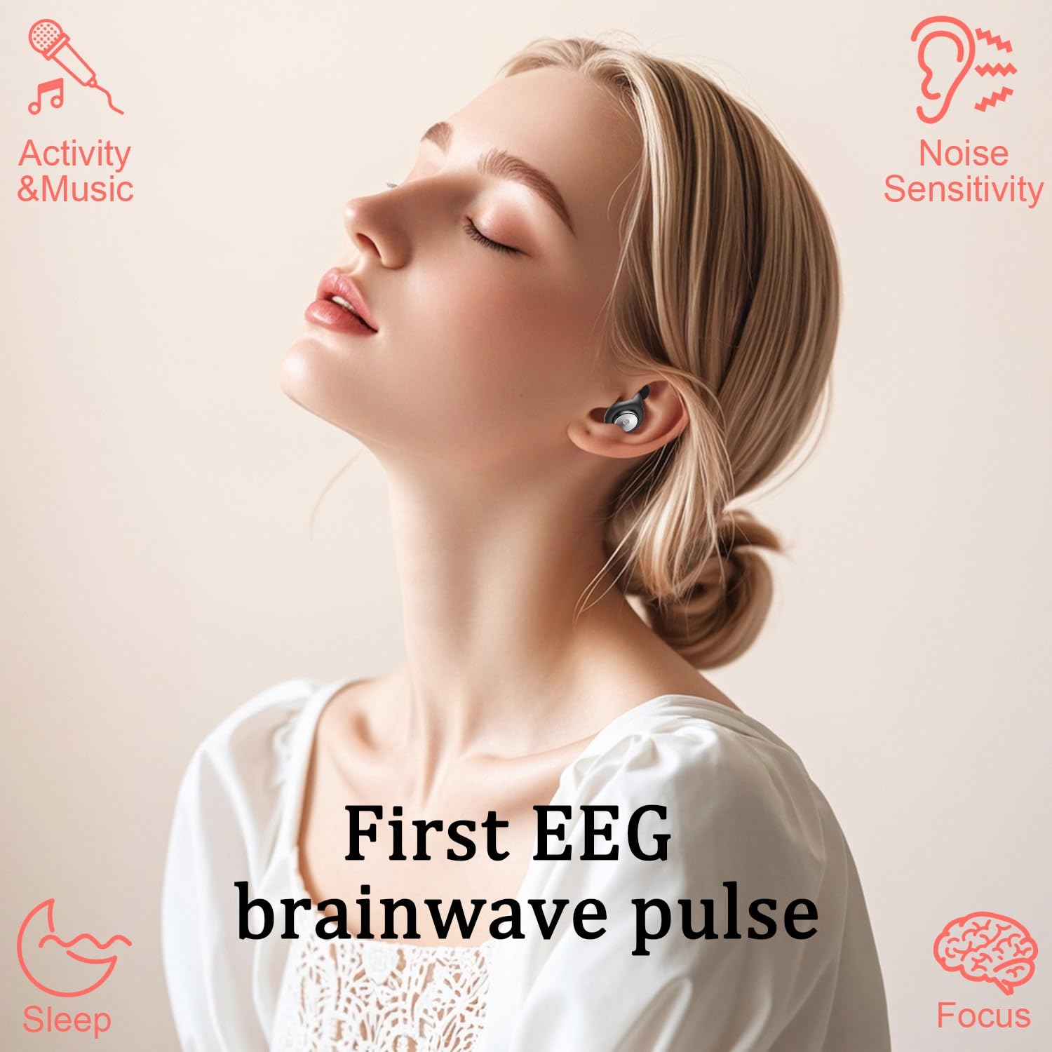 Ear Plugs for Sleeping Noise Cancelling 45dB, Ear Plugs for Noise Reduction, Concerts, Snoring, Reusable Silicone Earplugs with