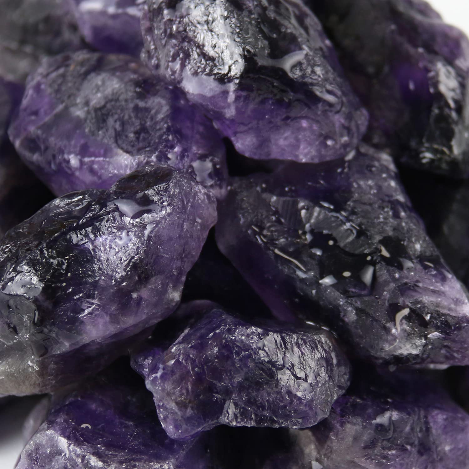 Nvzi Amethyst Crystals, Raw Crystals Bulk, Gem Stones Rocks Crystals, Tumbled Stones and Crystals Bulk, Rock Collection, Chakra