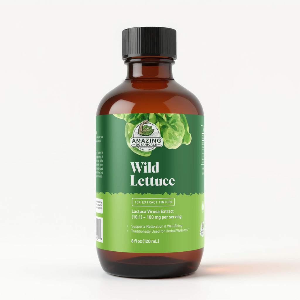 Amazing Botanicals Alcohol Free Wild Lettuce 10X Extract Tincture | Bu ...