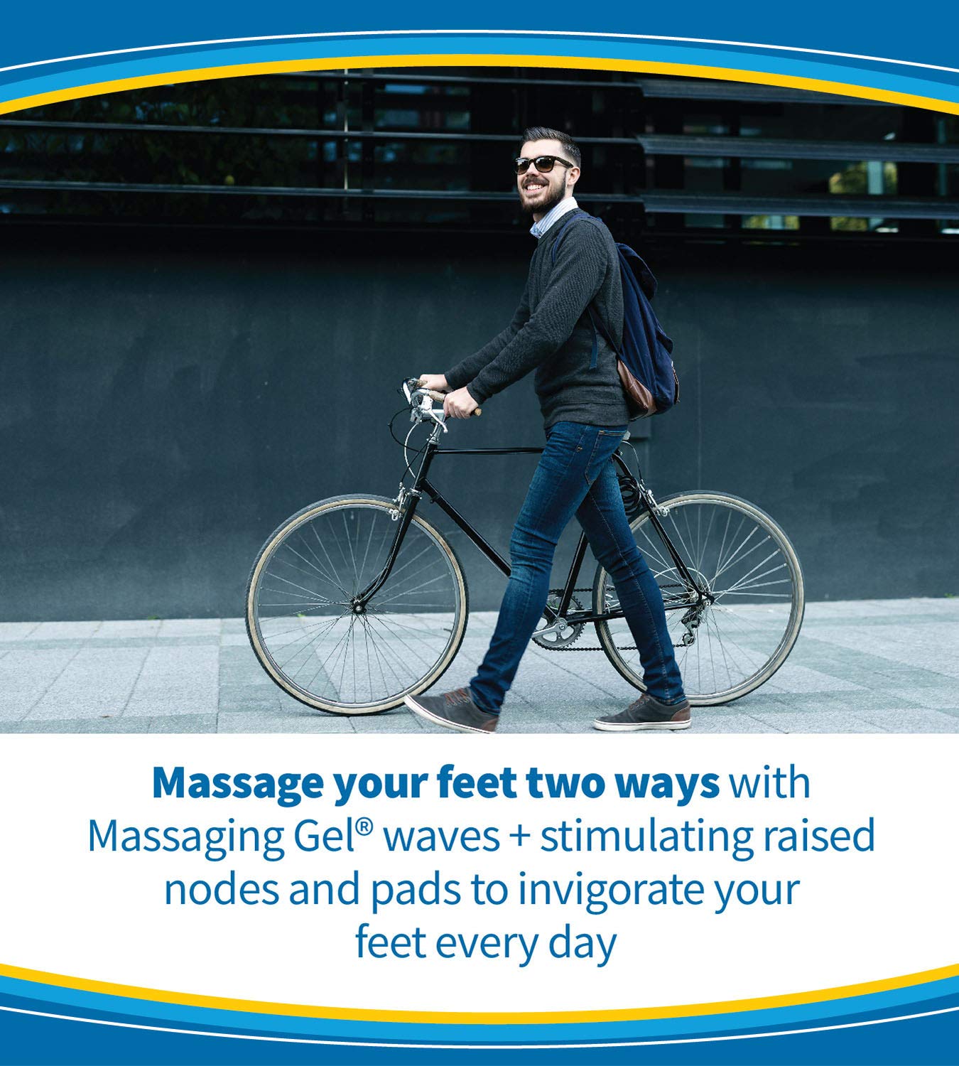 Dr. Scholls STIMULATING STEP Insoles Massaging Gel Plus Stimulating Nodes for Extra Massaging Action on Key Pressure Areas, for