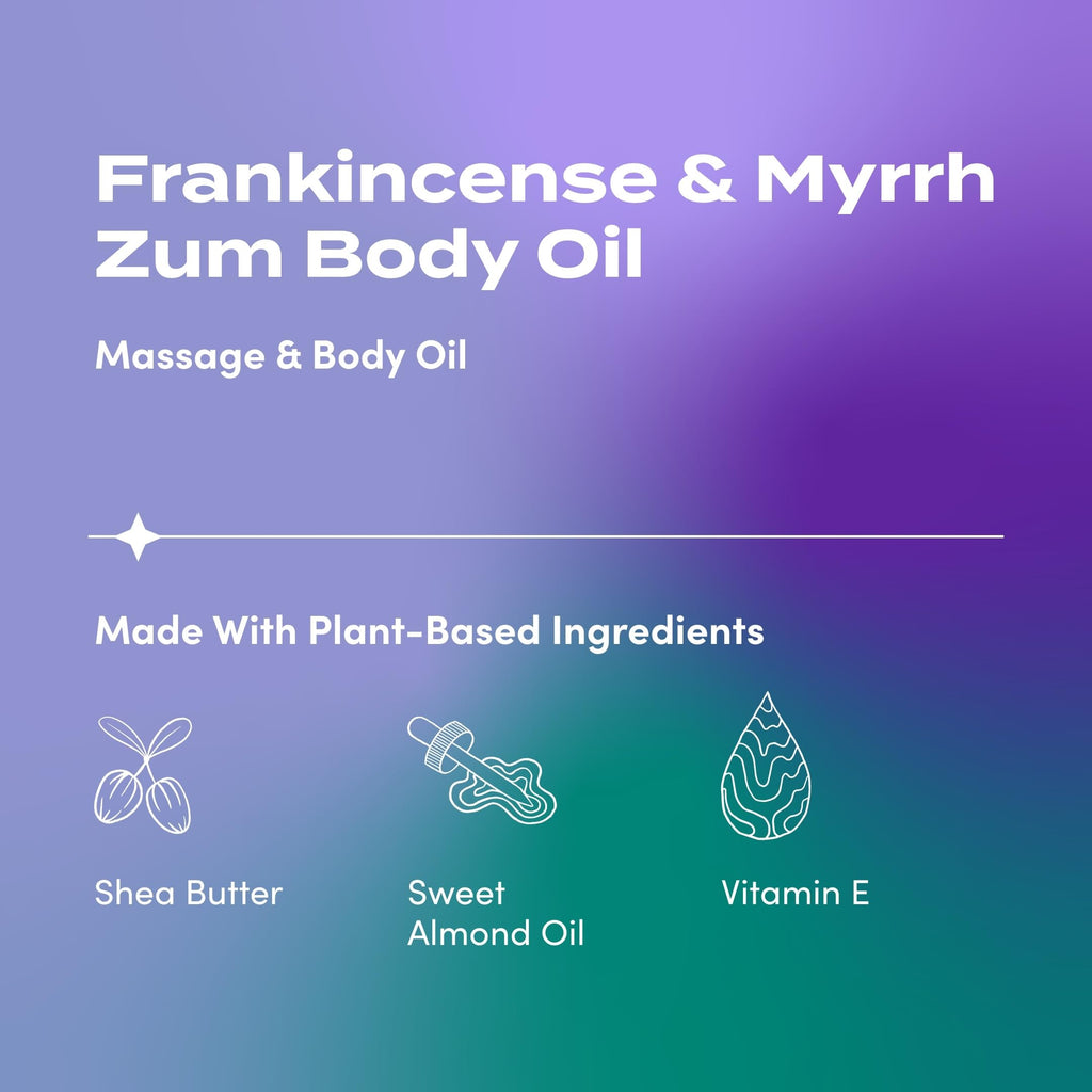 Zum Massage and Body Oil - Frankincense and Myrrh - 4 fl oz