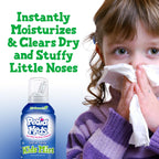 Pedia Meds Sterile Saline Kids Nasal Spray, Ultra Fine Mist, Instantly Moisturizes and Relieves Nasal Congestion, Safe for Newbo