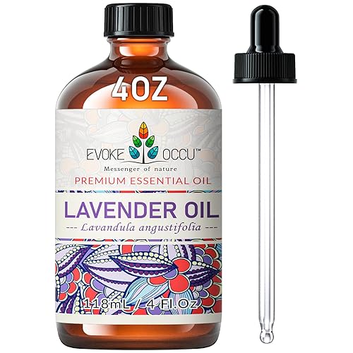 EVOKE OCCU Lavender Essential Oil for Sleeping Aid in The Bedroom, Relaxation in The Office Living Room & DIY Wool Dryer Balls -