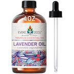 EVOKE OCCU Lavender Essential Oil for Sleeping Aid in The Bedroom, Relaxation in The Office Living Room & DIY Wool Dryer Balls -