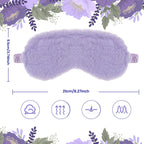 RAYNAG 4 Pack Plush Eye Mask Soft Sleeping Blindfold Eye Cover for Sleepover Gift Birthday Party Favors, Comfortable Silky Fabri