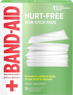 Johnson & Johnson Red Cross First Aid Triple Layer Non-Stick Pads 3 X 4 - 10 ct, Pack of 5