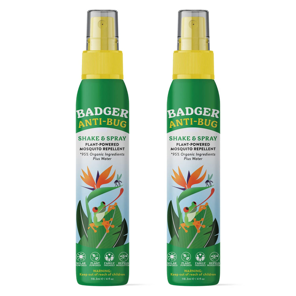 Badger Bug Spray, Organic Deet Free Mosquito Repellent with Citronella & Lemongrass, Natural Spray for People, Family Friendly R