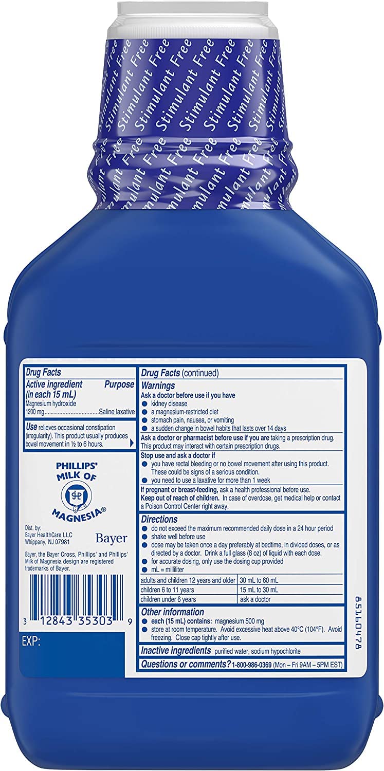 Phillips Milk of Magnesia Original 26 oz (Pack of 3)