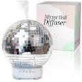 Mirror Ball Diffuser - Reflective Disco Ball Essential Oil Diffuser Spinning with 14 Color-Changing Night Lights | Misting Modes