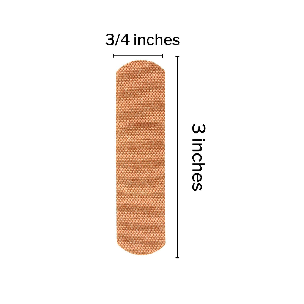 McKesson Adhesive Bandages, Sterile, Fabric Strip, 3/4 in x 3 in, 100 Count, 1 Pack