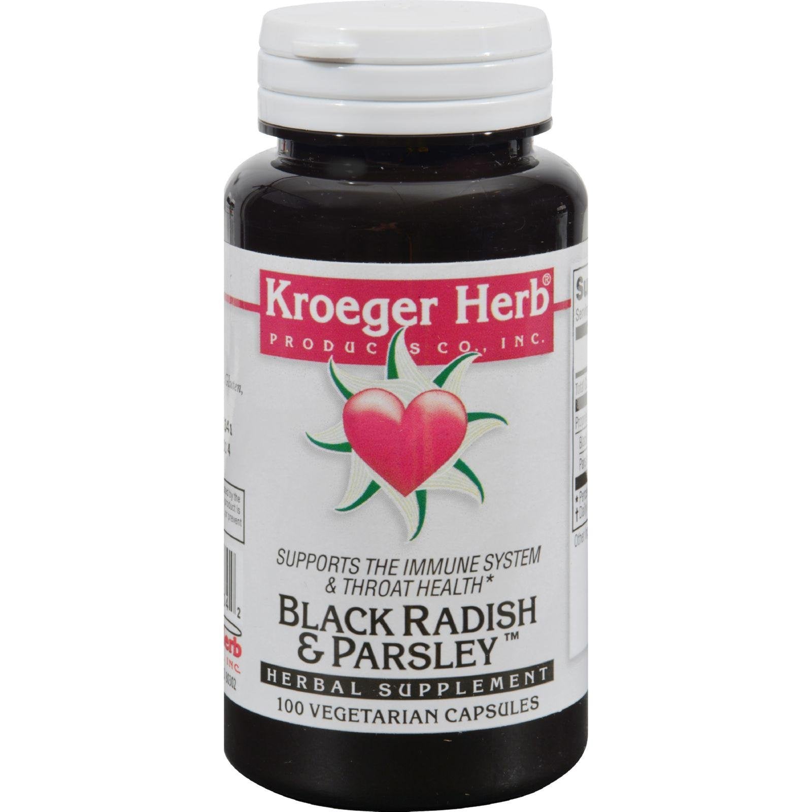 Kroeger Herb Black Radish & Parsley 100 Cap2
