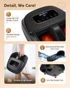 EaseZen Shiatsu Foot Massager Machine with Heat, FSA/HSA Eligible, Deep Kneading, 2025 Upgrade Electric Foot Massager for Planta